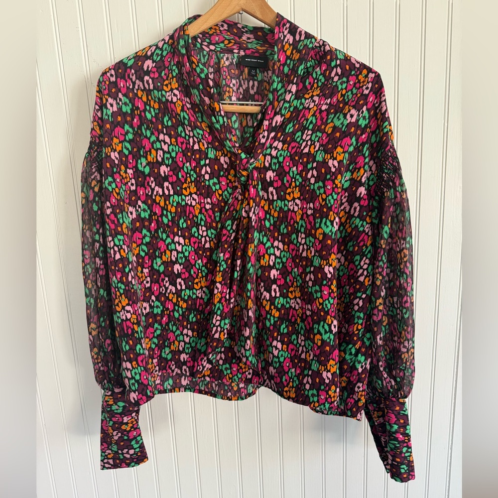 Who What Wear Jewel Tone Blouse Size Medium
